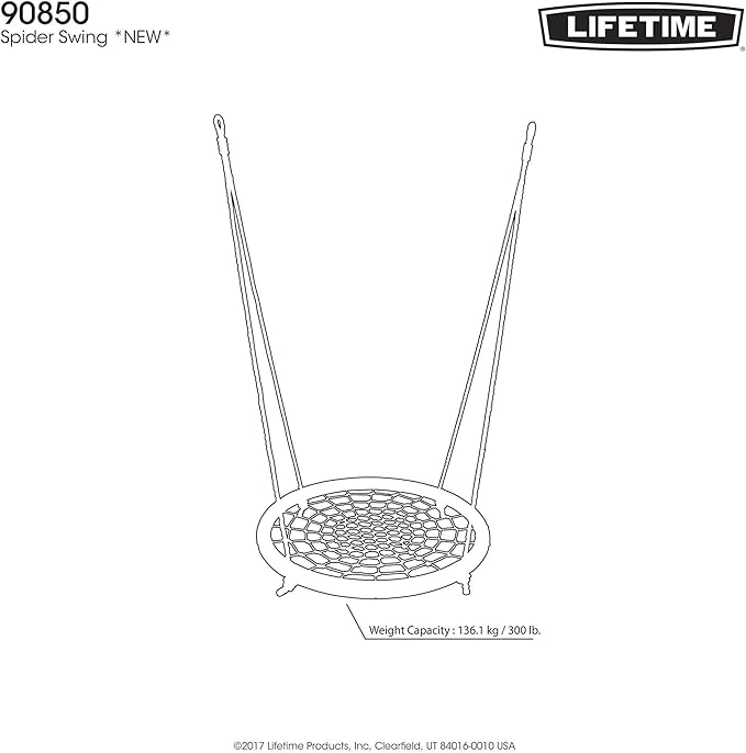 Lifetime Spider Swing Playset Accessory, 36" Wide