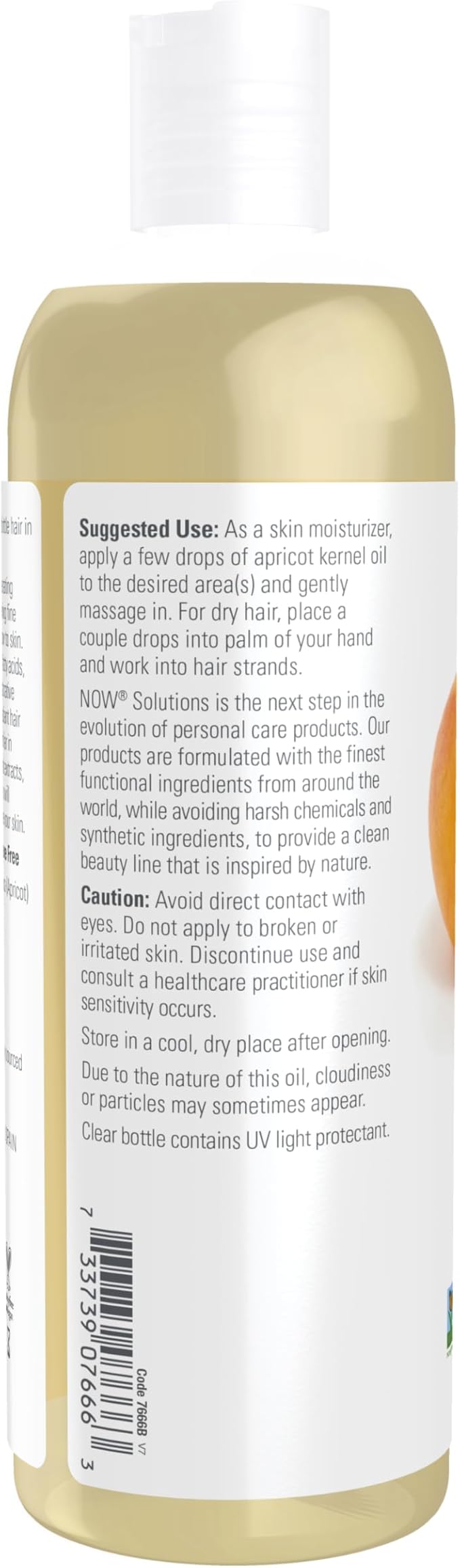 NOW Solutions, Apricot Kernel Oil, Hair Moisturizer, Rejuvenating Skin Oil, Softens Fine Lines, 16-Ounce (Pack of 2)