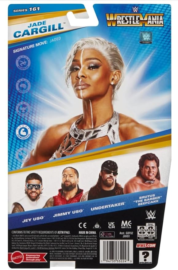 WWE Jade Cargill Action Figure, Main Event Series #161, 6-inch Collectible with Articulation