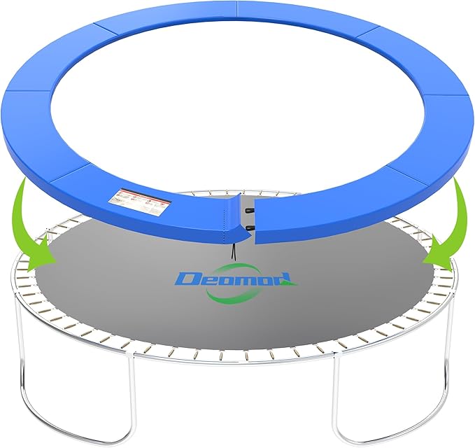 Trampoline Pad, 10FT 12FT 14FT Trampoline Replacement Safety Pad, Universal Trampoline Pads, Spring Cover, Waterproof, Tear Resistant, Round Arch Trampoline Parts for Kids