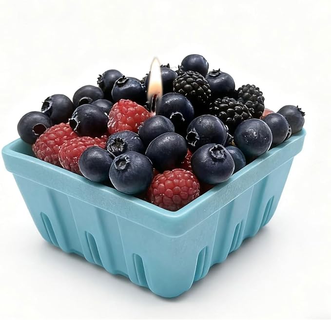 Berry Basket Candle Vegetable Wax Candle