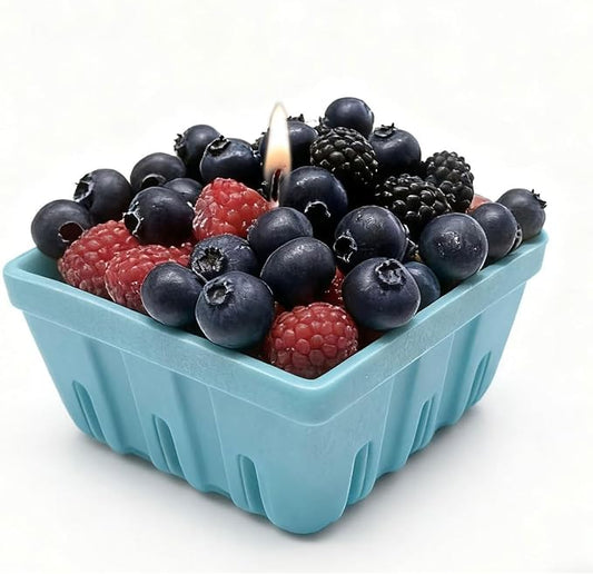 Berry Basket Candle Vegetable Wax Candle