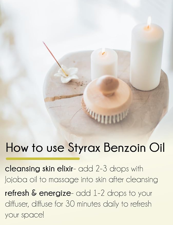 16 fl oz - Styrax Benzoin Oil (100% Pure & Uncut), Aluminum Bottle - GreenHealth