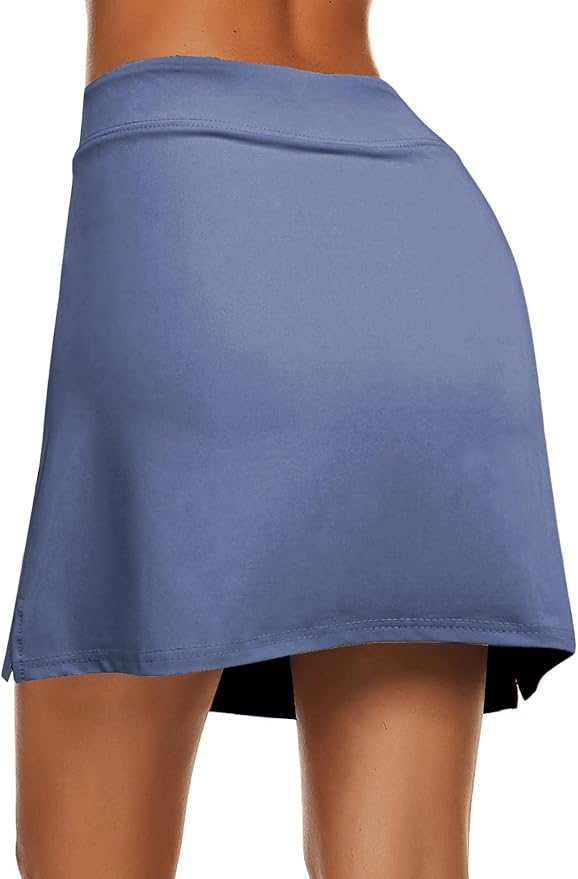 Ekouaer Women's Active Performance Skort Lightweight Skirt for Golf Tennis | Built-in Shorts, A Line, High Waisted, Tummy Control, Pickleball, Running, Workout, Sports, Skorts for Woman