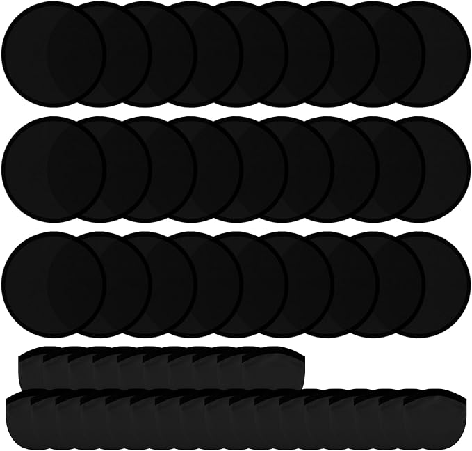 Foldable Flying Disc Fans Set with Bags, 9.8 Inch Black Egde Fabric Beach Flying Disc for Wedding Gift Party Favors Outdoor Activity