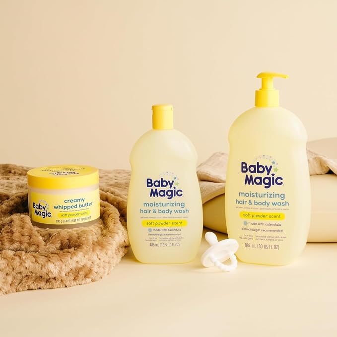 Baby Magic Moisturizing Hair & Body Wash, 16.5 Fl Oz | Moisturizing, Made with Calendula, Tear Free