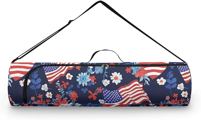Yoga Mat Bag with Adjustable Shoulder Strap and Handle Zipper, 30in Wide x 6.3in Diameter for Yoga Mat Storage