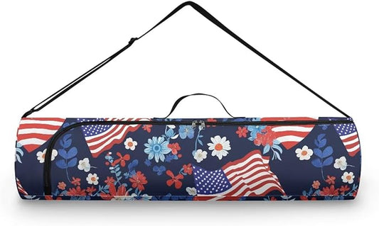 Yoga Mat Bag with Adjustable Shoulder Strap and Handle Zipper, 30in Wide x 6.3in Diameter for Yoga Mat Storage