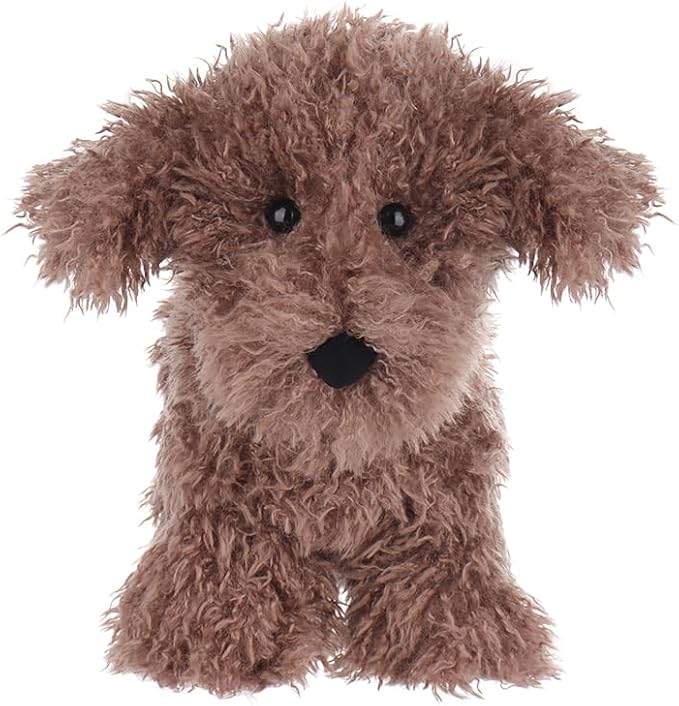 Apricot Lamb Toys Plush Dark Brown Poodle Dog Puppy Stuffed Animal Soft Cuddly Perfect for Child 8.3 Inches