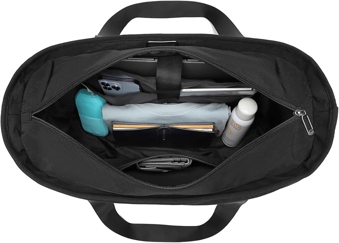 MOYAQI Gym Bag for Women with Zipper, Nurse Work Tote with Compartments, Womens Beach Yoga Bag for Sport, Travel
