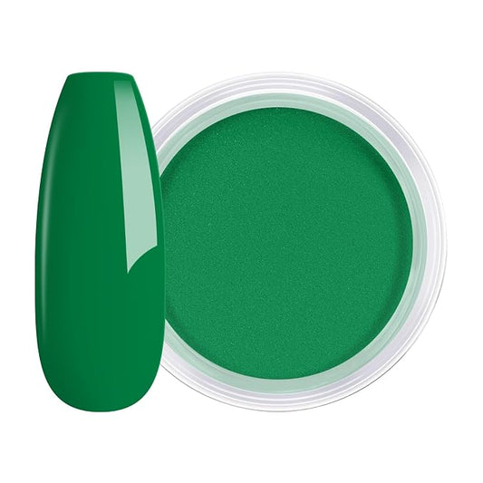 AILLSA Valentine's Day Dip Powder Emerald Green Color | Nail Dipping Powder Fall Winter Gel Dip Powder for DIY Manicure Salon at Home Easy to Use Nail Dip Powder (1 Oz)