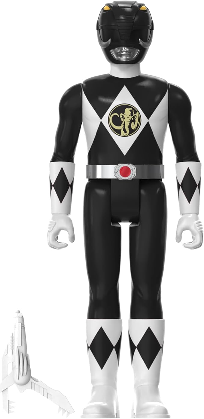 Super7 Mighty Morphin Power Rangers Black Ranger - 3.75" Power Rangers Action Figure in Special Edition Packaging