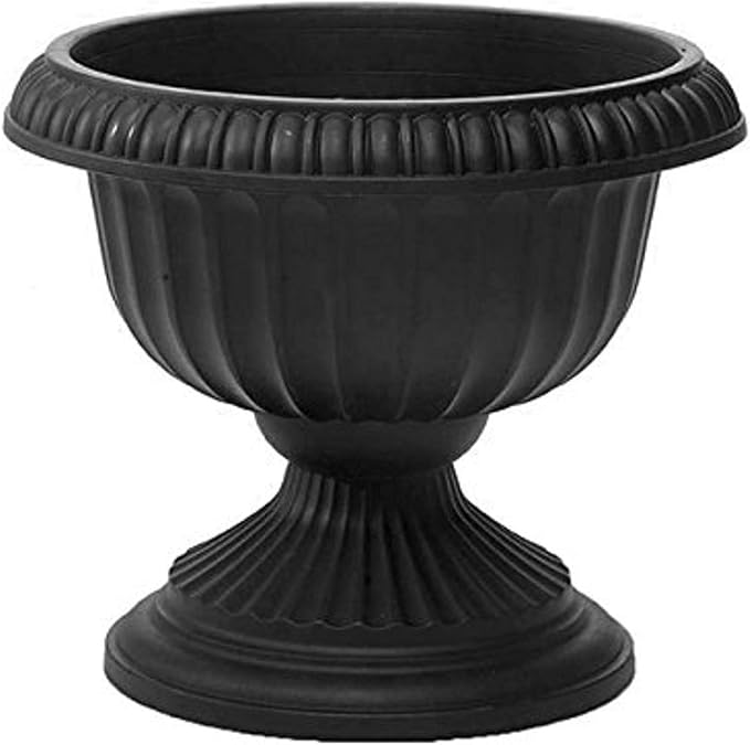Root & Vessel, 39188.03, Grecian Urn Planter, 18-Inch, Black
