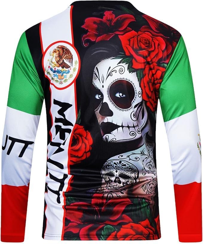 Kids Cycling Jersey Downhill Shirts for Girls Boys Clothing Long Sleeve Powersports Bike Child Mexico Bicycle MTB Tops