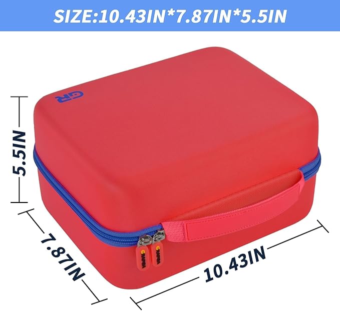 Case Compatible with Little Tikes for Story Dream Machine Books Starter Set, Toys Protective Container for Little Tikes for Storytime Audio Play Real for Littles Character Collection (Box Only), Red