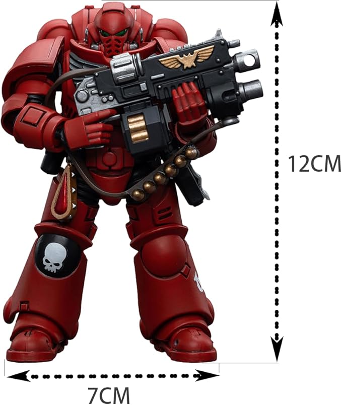 JOYTOY 1/18 Warhammer 40,000 Action Figure Blood Angels Intercessor Collection Model，JT6649