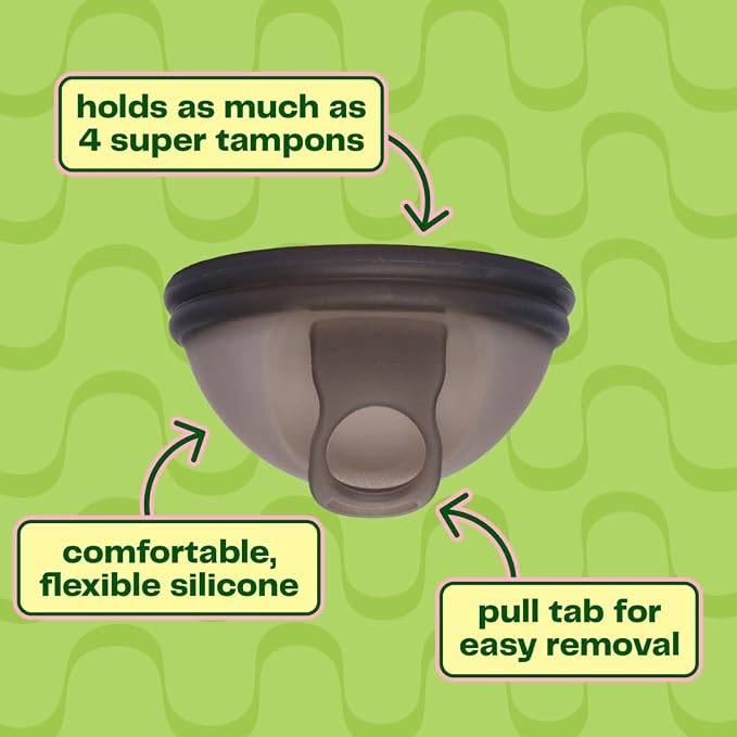 Viv For Your V Premium Soft Menstrual Disc Kit, Flexible Small Period Disc, Pull Tab Ring Easy Removal, Cleansing Gel Wash, Travel Pouch, Comfortable 12 Hour Wear, Reusable, Medical Grade Silicone