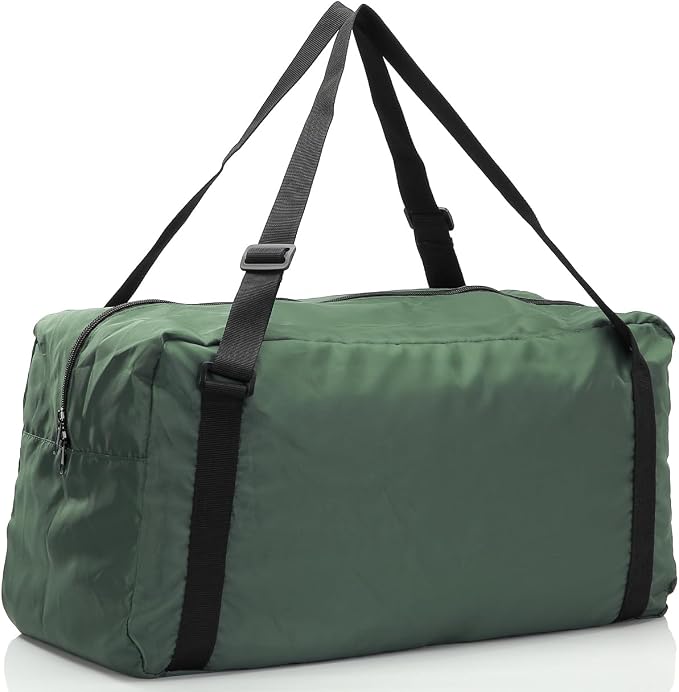HOLYLUCK Foldable Travel Duffel Bag For Women & Men Luggage Great for Gym (Army Green)
