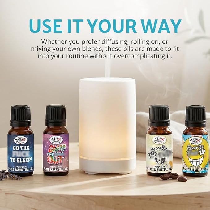 Wild Essentials Cheer The F Up Essential Oil Blend, Happy Uplifting Aromatherapy Oil for Diffusers, 100% Pure, Crafted in USA