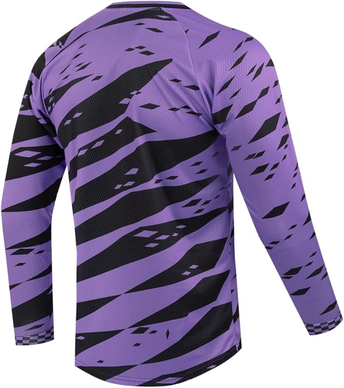 Youth Dirt Bike Jersey, Kids Mountain Bicycle Shirt Long Sleeve Powersports Children Downhill Jerseys for Big Kids
