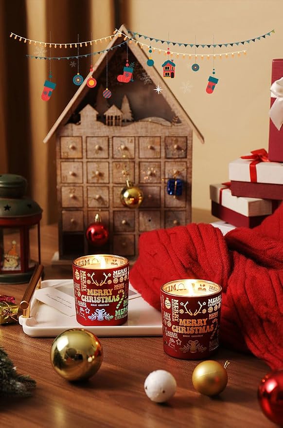 Pandachilla Handmade Cute Dessert Series Cream Flavor Soy Wax Candle Soft Smell 7.58ounces Burn time 40h (Vanilla Cheese Nuts)