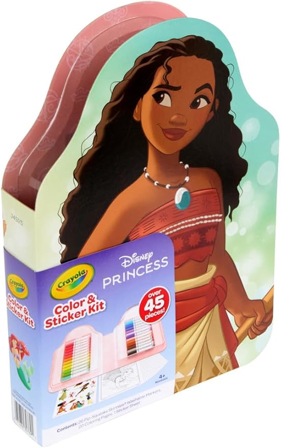 Crayola Disney Princess Color & Activity Set, 20 Princess Coloring & Stickers - 040769