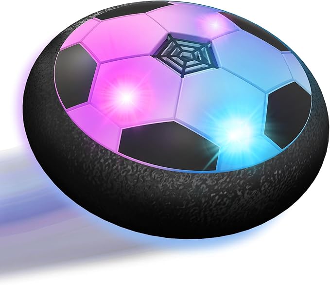Officygnet Hover Soccer Ball for Kids, Indoor Toys Games Gifts for Boys Age 6, 7, 8, 9, 10, 11, 12 Years Old, Air Floating Light-Up Soccer Toys Games for Kids 6-8, 8-12, Ideal Easter Birthday Gifts