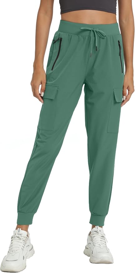 Women's Joggers Cargo Pants Lightweight Quick Dry Hiking Running Pants for Athletic Casual & Outdoor