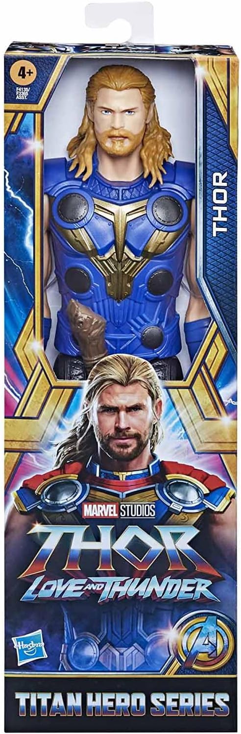 Marvel Avengers Titan Hero Series Thor Toy, 12-Inch-Scale Thor: Love and Thunder Action Figure with Accessory, Toys for Kids Ages 4 and Up