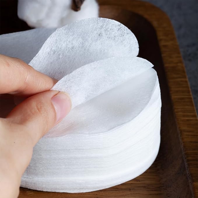 400 Sheets Disposable Non Woven Eye Mask Paper, Disposable Cotton DIY Eye Paper Disposable Cotton Eye Pillow Covers for Skincare Spa Wrap Moisture Retention