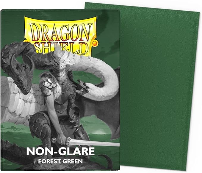 Dragon Shield | Standard Size Card Matte Sleeves | 100 CT - Non Glare Smooth & Tough Premium TCG Sleeves | Compatible with Pokemon, Flesh & Blood, One Piece & Magic the Gathering | Forest Green