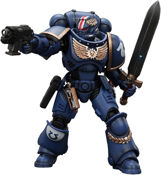 JOYTOY 1/18 Action Figure Warhammer 40,000 Ultramarines Primaris Lieutenant Argaranthe Collection Model Birthday Gifts New Version