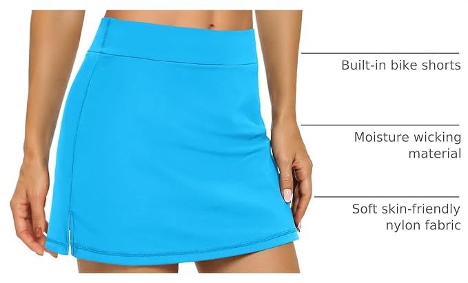 LouKeith Tennis Skirts for Women Golf Athletic Activewear Skorts Mini Summer Workout Running Shorts with Pockets