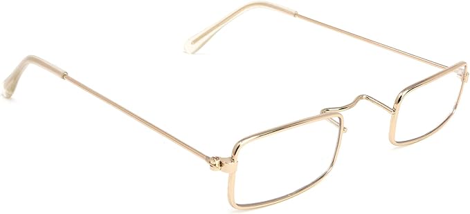 Skeleteen Old Man Costume Glasses - Rectangular Granny 100 Days of School Dress Up Eyeglasses - 1 Pair