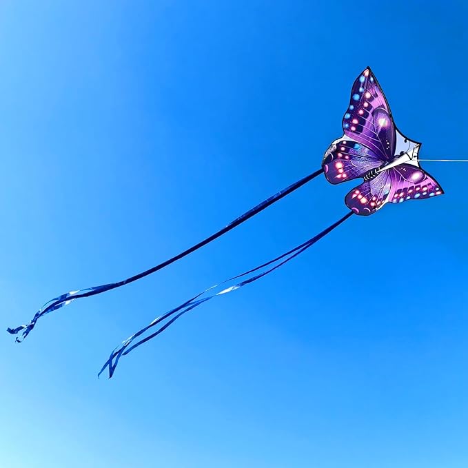 Mint's Colorful Life Butterfly Kite for Kids & Adults Easy to Fly, Large Single Line Kites with 300ft String Kite Handle