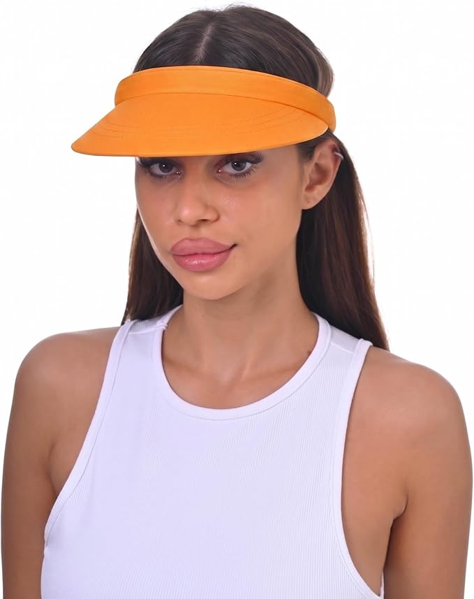 3 Pack Sports Sun Visor Hat Women Men Adjustable Clip On Visors Outdoor Golf Beach Cap