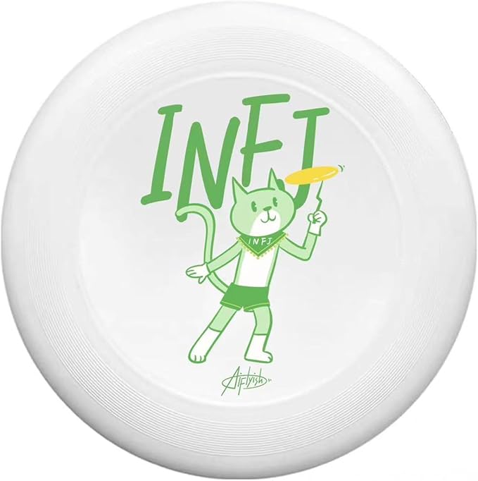 Social Gift & Team Activity Flying Disc, 10.63 Inch MBTI Flyer Disc Lightweight Durable for Outdoor Beach Park Backyard Game - 170g