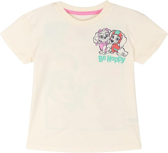 Paw Patrol Girls T-Shirt and Leggings Outfit Set Toddler to Big Kid Sizes (2T - 10-12)