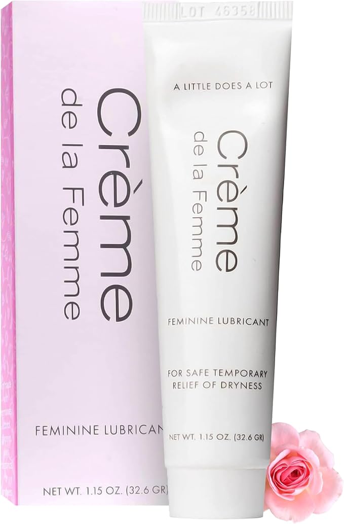 Crème De La Femme Daily Vaginal Moisturizing Cream for Long-Lasting Relief from Feminine Dryness Chemical & Hormone Free, Fragrance-Free, Also a Hydrating Intimate Lubricant for Men and Women – 1 Pack