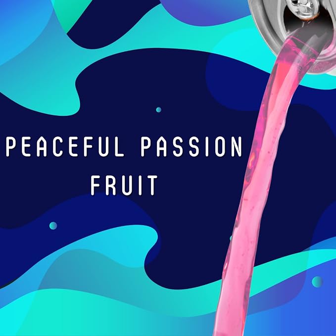 Bob Ross The Joy of Calm Peaceful Passion Fruit Calming Sparkling Beverage with 2 Gosutoys Stickers… (12 Pack)