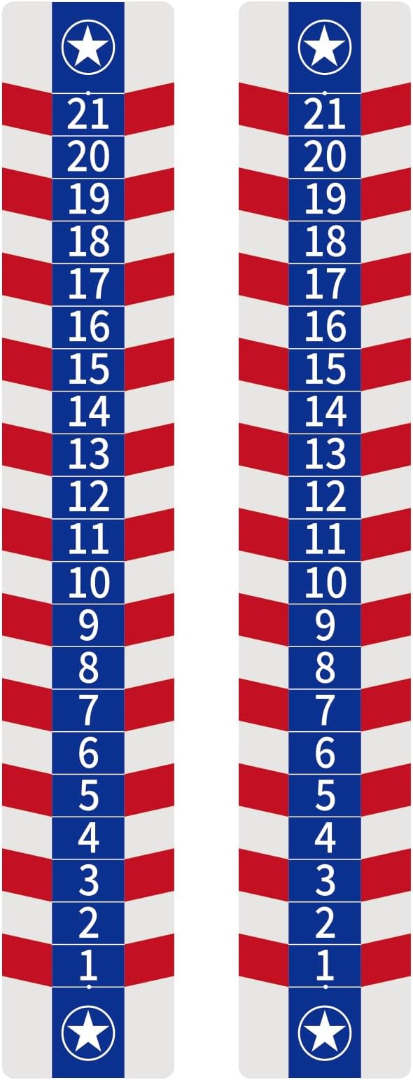 2 Pack Cornhole Scoreboards, Magnetic Decal with Score Keepers for Corn Hole Boards, Scoreboard for Cornhole Game Easy to Install Keep Track of The Score