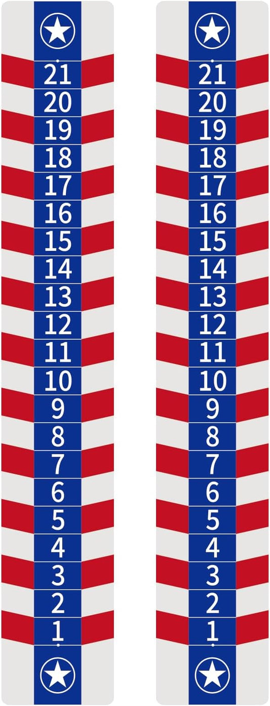 2 Pack Cornhole Scoreboards, Magnetic Decal with Score Keepers for Corn Hole Boards, Scoreboard for Cornhole Game Easy to Install Keep Track of The Score