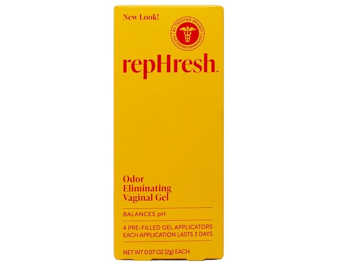 RepHresh Vaginal Gel, Odor Eliminating Gel, 4 ea (Pack of 2)