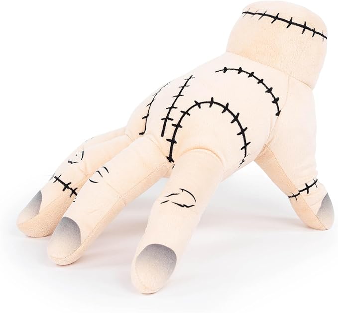 Wednesday & The Addams Family Thing Hand Plush Pillow Buddy - Super Soft Stuffed Character Pillow - Polyester Microfiber, 14 Inches