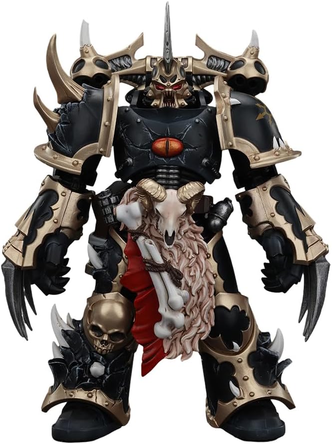 JOYTOY-Warhammer The Horus Heresy 1:18 Action Figure Chaos Space Marines Black Legion Chosen with Lightning Claws-Collection Model Birthday Gifts
