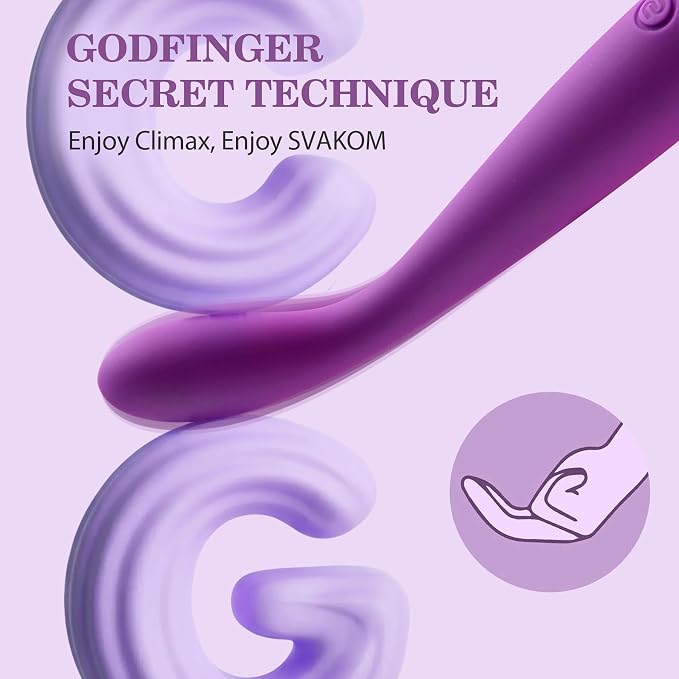 SVAKOM COCO Vibrator Dildo Sex Toys Finger Shaped - 8 Seconds to Climax Waterproof Vibes for Women - 5*5 Vibrations G Spot Clit Nipple Anal Personal Massagers Adult Toys