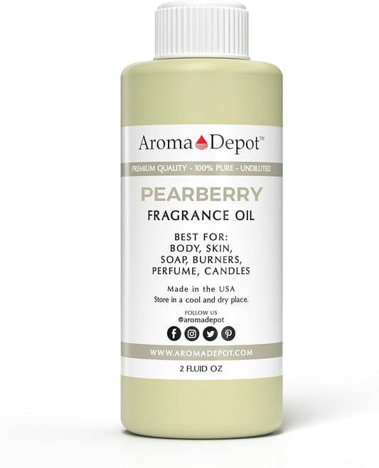 Aroma Depot 2oz Pearberry Perfume Oil for Making, Body Oil, Soap, Candle Making & Incense. Our Version is a Premium Quality Undiluted & Alcohol Free