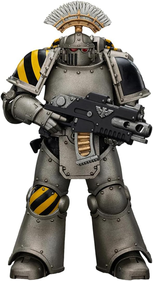 JOYTOY Warhammer The Horus Heresy lron Warriors MKlll Tactical Sergeant 1:18 Scale Action Figure Mecha Joy Toy Collection Model 4.8 inch