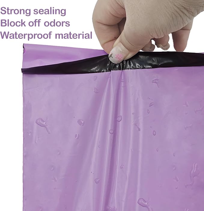 100Pcs Purple Sanitary Napkin Disposal Bags, Feminine Hygiene Disposal Bags for Tampons and Pads, Sealed Opaque for Privacy, Waterproof and Leak-Proof, Odor-Blocking, Self-Sealing, 5.9x9 Inch