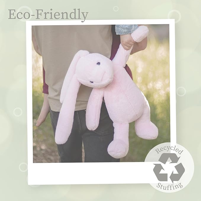 World's Softest Plush BriBri Bunny, Rose, Lushee, X-Large, 20" Stuffed Animal for Baby, Toddler, Kids, Adults - Soft, Huggable Stuffed Bunny- Adorable Toy Made from Kid-Friendly, Quality Materials